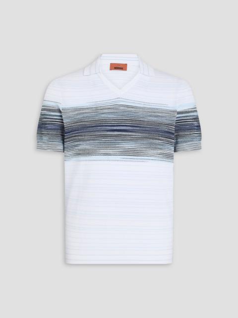 Missoni Space-dyed cotton polo shirt