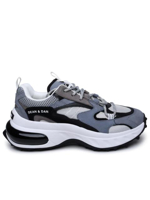 Dsquared2 'Bubble' Grey Leather Blend Sneakers Man