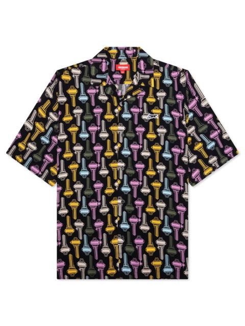 ICECREAM KEYS S/S WOVEN SHIRT - BLACK