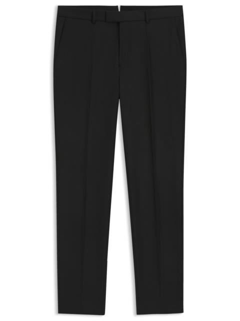 BOSS SLIM-FIT TROUSERS IN VIRGIN WOOL WITH STRETCH