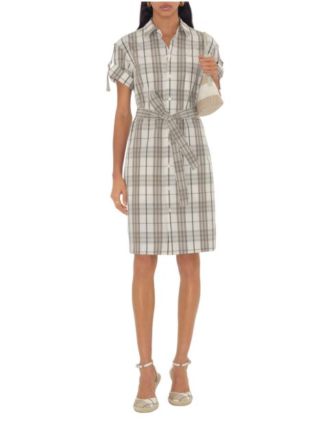 Burberry burberry Check Cotton Shirt Dress at Nordstrom