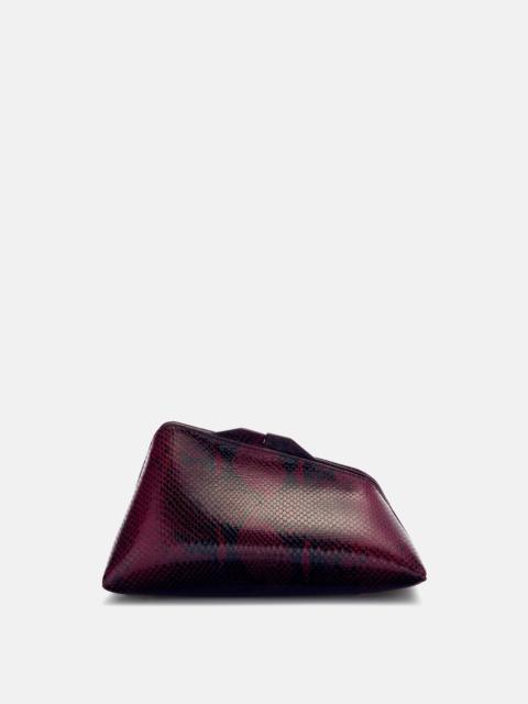 THE ATTICO ''8.30 PM'' BURGUNDY OVERSIZED CLUTCH