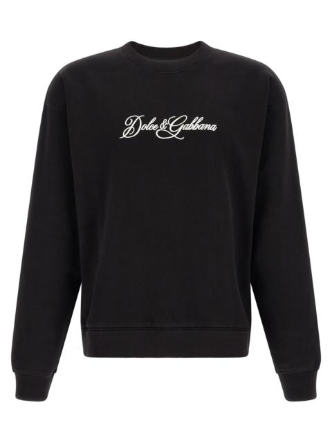 Dolce & Gabbana Dolce & Gabbana Men Logo Embroidery Sweatshirt