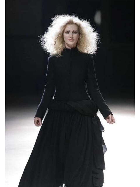 AW08 Runway Unfinished High Gauge Long Neck Jacket