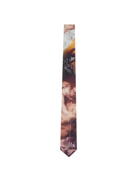 Multicolor 'The Kiss' Tie