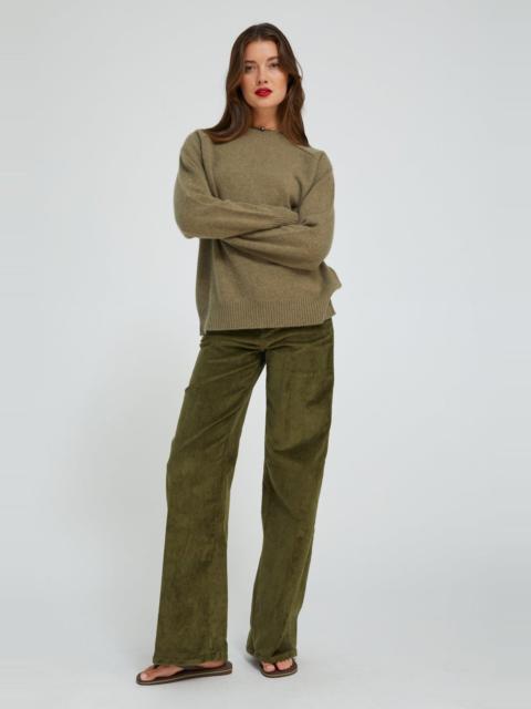 SPRWMN MOSS CORDUROY WIDE LEG TROUSER