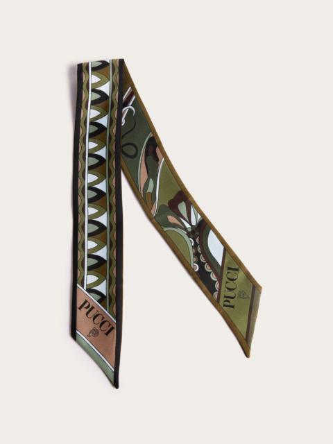 PUCCI MIXED PRINT SILK TWILL SCARF