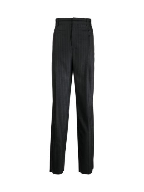 Ferrari TAILORED STRIPED VIRGIN-WOOL TROUSERS