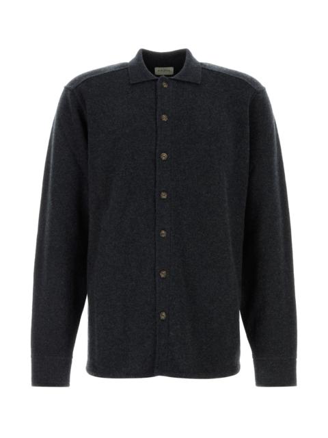 LE KASHA Midnight blue cashmere Minsk shirt