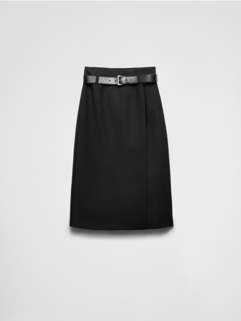 Gabardine skirt