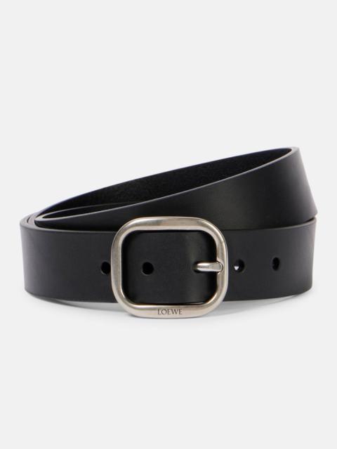 Leather belt