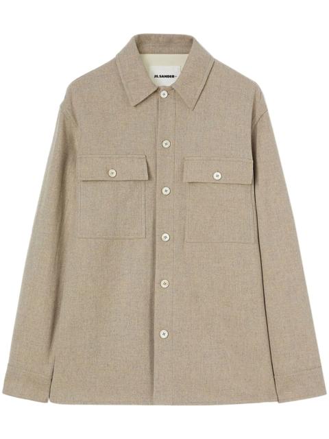 Jil Sander long-sleeve flannel shirt