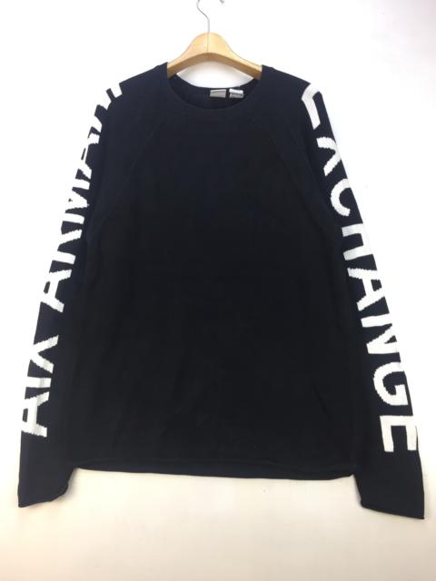 Other Designers Armani - ARMANI EXCHANGE SPELLOUT KNITWEAR