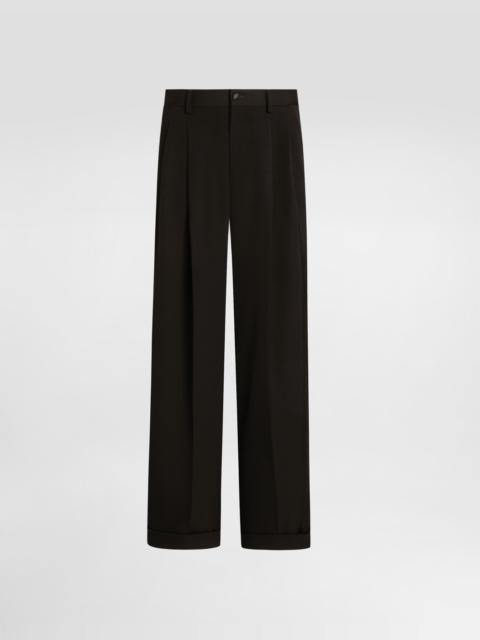 Dolce & Gabbana Wool gabardine trousers