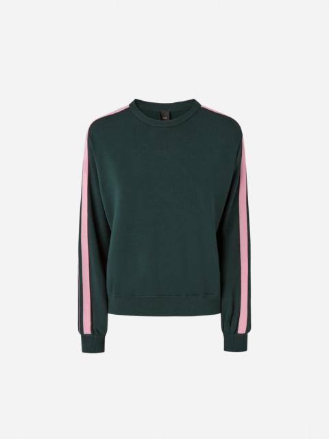 PINKO SPORTY SWEATSHIRT WITH LOVE BIRDS LOGO