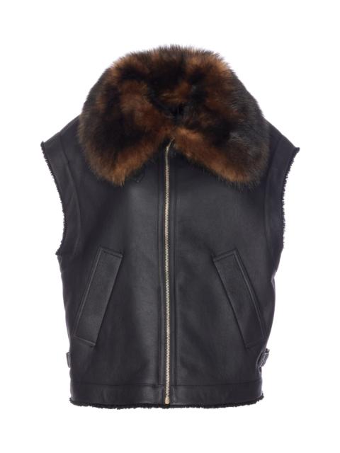 FENDI Ff Buckles Leather Vest