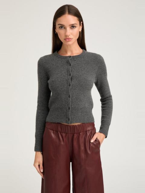 SPRWMN CHARCOAL CASHMERE BABY CARDIGAN