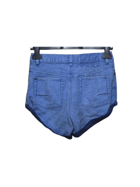 Ksubi Ksubi Cutoff Denim Shorts Light Blue Roll-Up 24