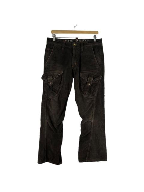 Hysteric Glamour 🔥VINTAGE BIKER PANTS CORDUROY MULTI POCKETS CARGO 505 KHAKI