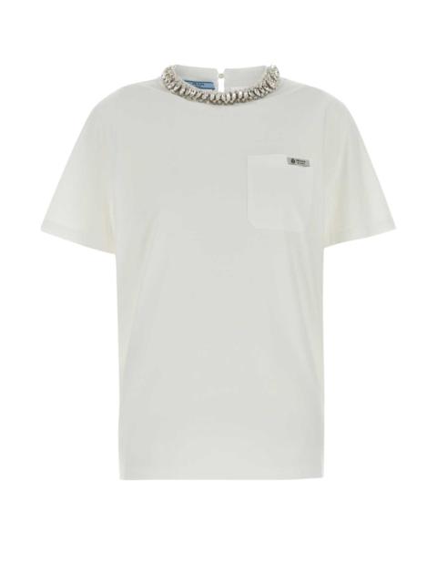 Prada Prada Women White Cotton T-Shirt