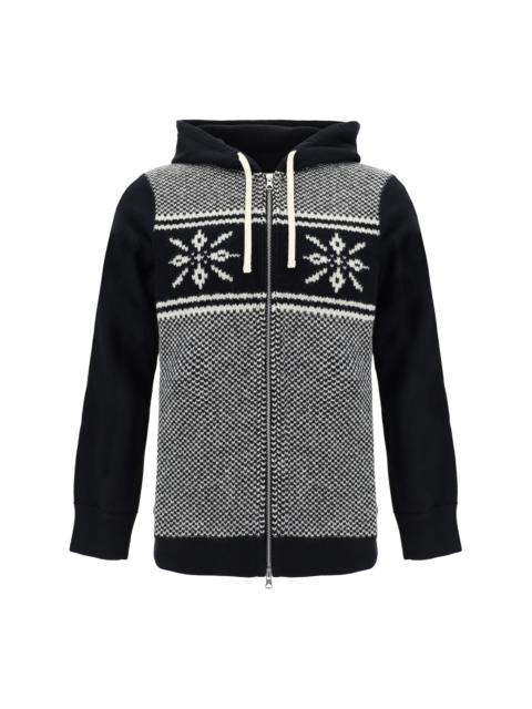 Junya Watanabe Men Cotton And Wool Hoodie