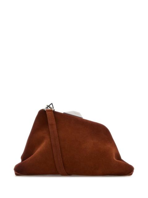 THE ATTICO The Attico Women Caramel Suede Day Off Clutch