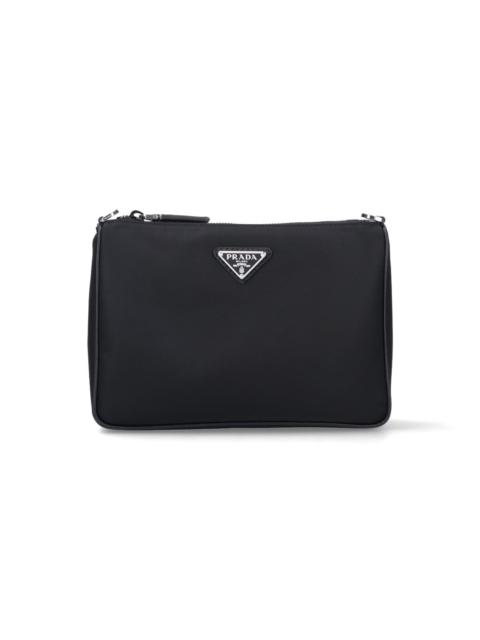 Prada RE-NYLON AND SAFFIANO SHOULDER BAG
