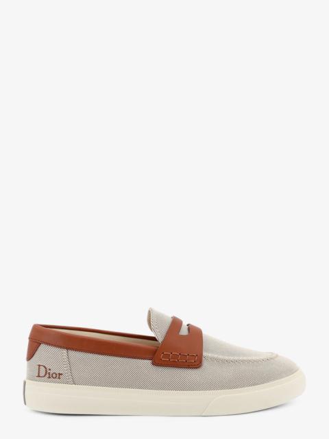 Dior Dior Men Chester Dioriviera Canvas And Leather Loafers