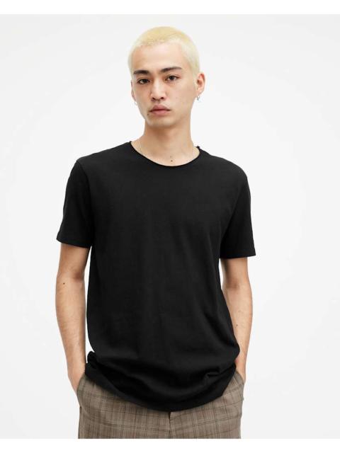 ALLSAINTS FIGURE CREW NECK RAW EDGE T-SHIRT