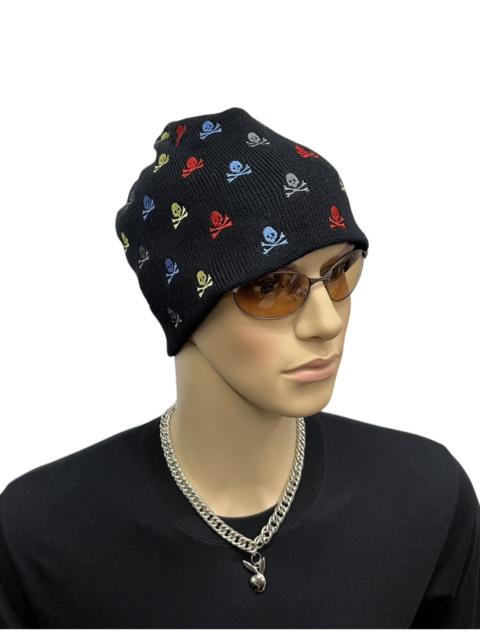 Other Designers Other - DOPE Punk Crossbone Skull AllOver Embroidery Acrylic Beanie