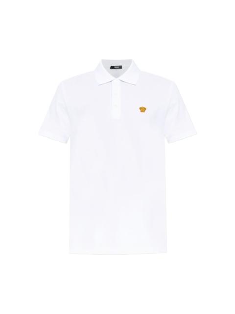Medusa-embellished polo shirt