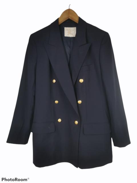 Other Designers Vintage - Burberry Dark Blue Blazer Coat