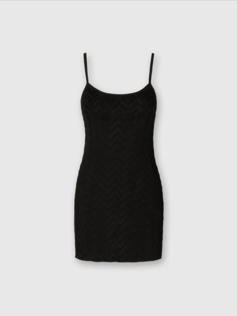 Missoni Tonal chevron sleeveless mini-dress