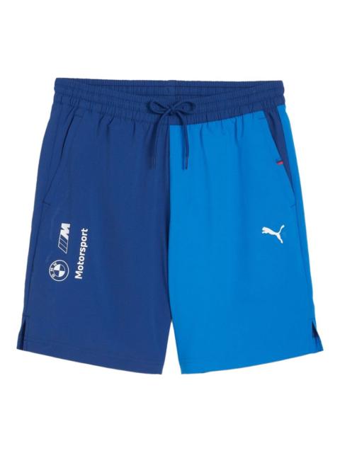 PUMA x BMW M Motorsport colour-block track shorts