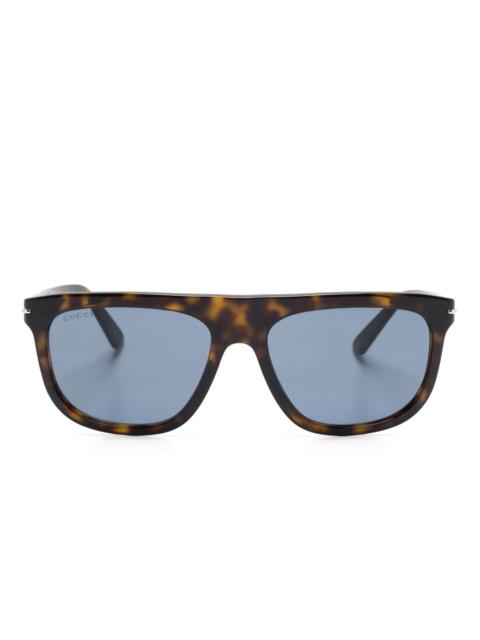 GUCCI Tortoiseshell Wayfarer-frame Sunglasses