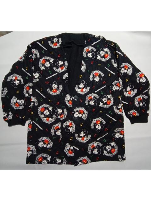 Other Designers Vintage - Vintage Walt Disney Mickey Mouse Music Quilted Padded Jacket