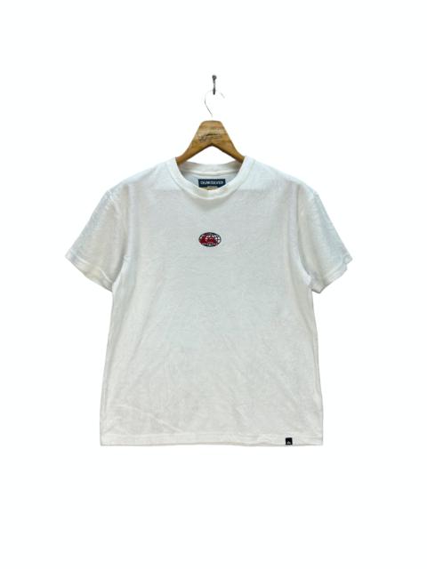 Other Designers QUIKSILVER CENTER LOGO LOOSE FIT FLEECE TEES #8243-216