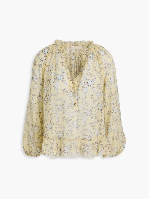 ULLA JOHNSON Rosine floral-print silk-georgette blouse