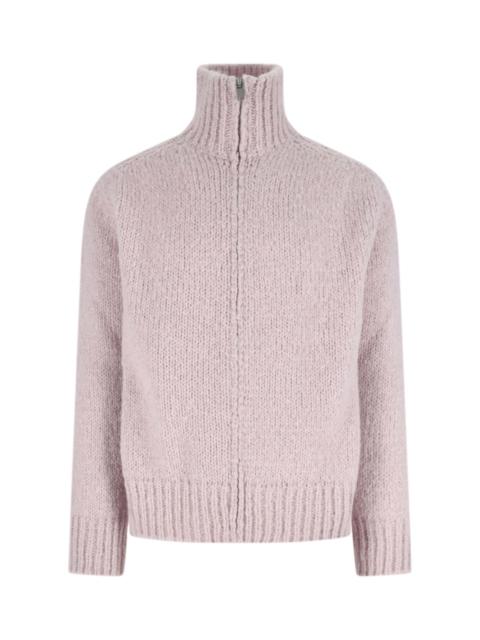 Jil Sander ALPACA BLEND ZIP SWEATER