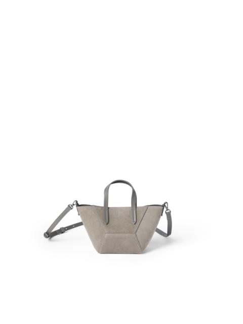 Brunello Cucinelli Brunello Cucinelli Suede mini BC Duo bag in Green at Nordstrom