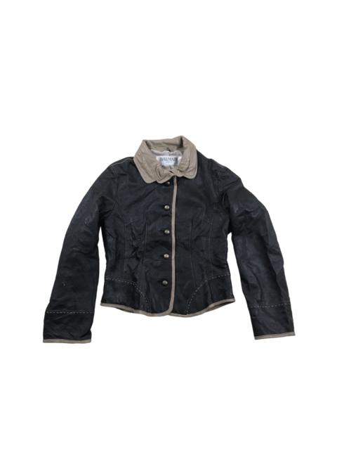 Balmain Vintage Archive Cowboy Rockabilly Sheep Leather Jacket