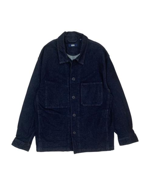Other Designers Vintage Uniqlo Indigo Denim Button Jacket