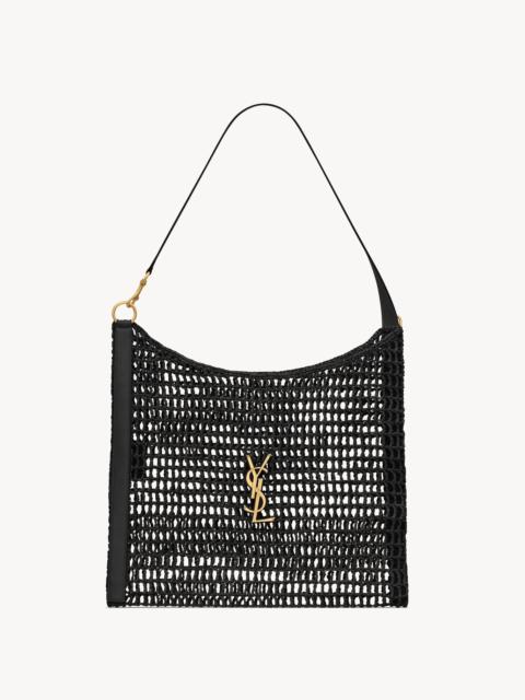 SAINT LAURENT OXALIS BAG IN RAFFIA MACRAMÉ