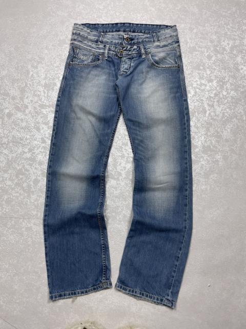 Other Designers Le Grande Bleu (L.G.B.) - Double Waist Flare LGB IfSixWasNin Style Kaporal Denim Jeans