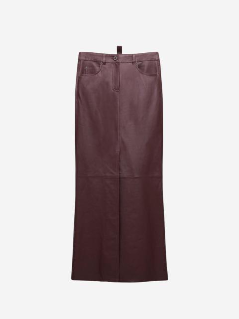 DOROTHEE SCHUMACHER MAXI LEATHER SKIRT