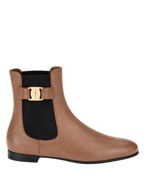 FERRAGAMO Ferragamo Leather Vara Bow Chelsea Boots, Size 7 C