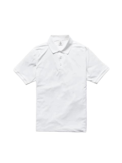 Reigning Champ Tech Pique Playoff Polo White