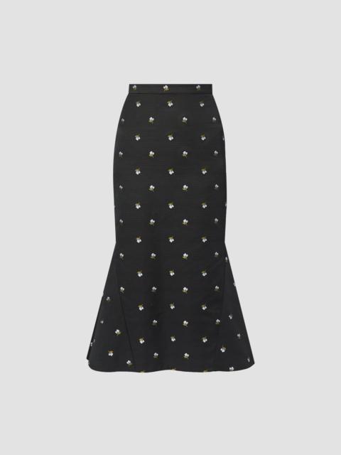 Erdem PENCIL FIT-FLARE SKIRT