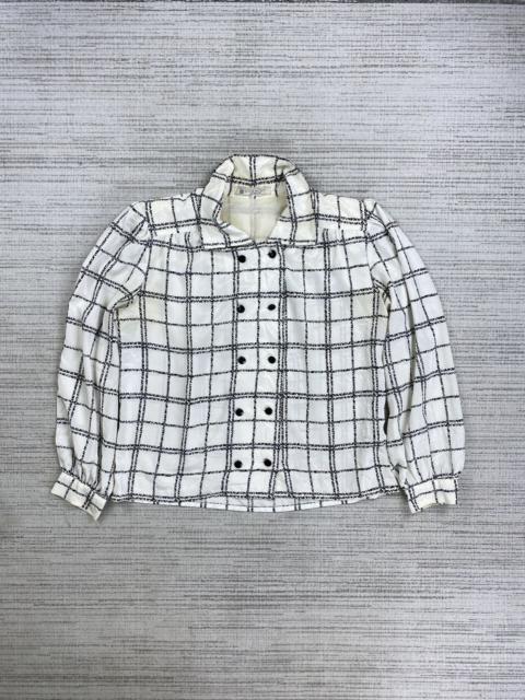 Other Designers Givenchy × Vintage - Vintage Givenchy Glamour Checkered Silk Blouse