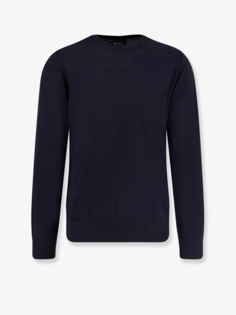 BOSS Boss Wool Silk Cashmere Sweater Blue Men